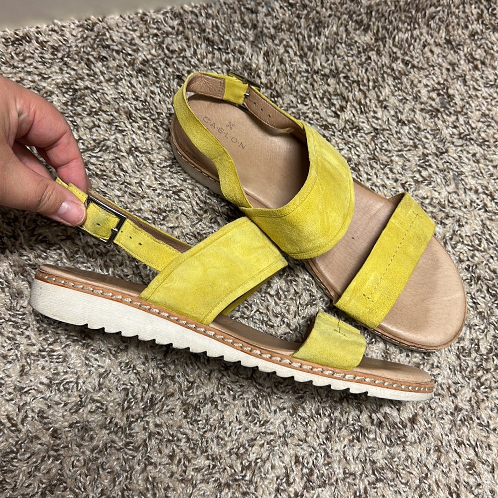 Caslon Leather Yellow Sandals